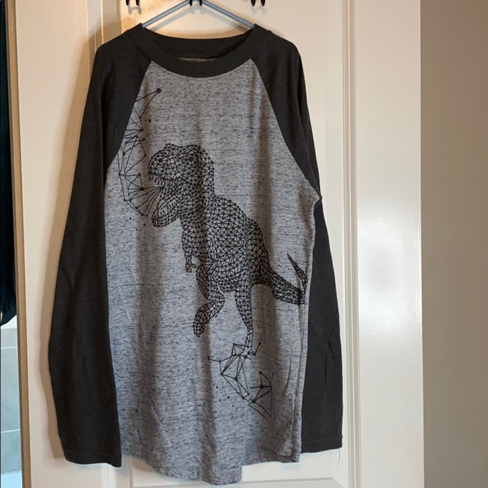 Cat & Jack gray Dinosaur long sleeve